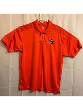 Knights Apparel Auburn Tigers Men's Polo Shirt Extra Large XL Orange Embroidered